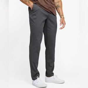 Cove Men’s Chino Pants Size 32x30 Charcoal Gray Slim Straight Stretch Waist EUC